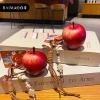 Baimao Original realistic apple keychain, peace fruit pendant, girls' high-end schoolbag pendant, Christmas gift Application Scenario